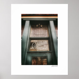Cadillac Apartments Poster Druck