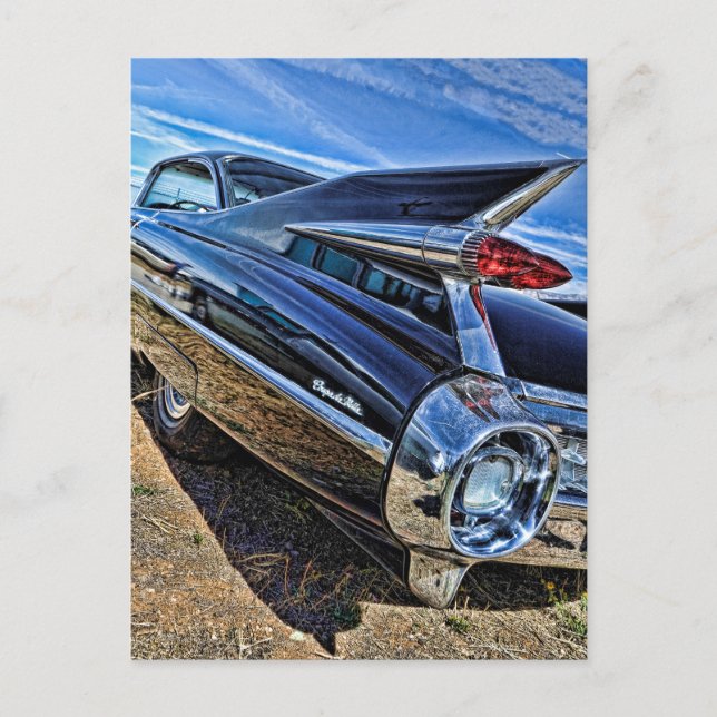 Cadillac-frisierte Auto 1959 Postkarte (Vorderseite)