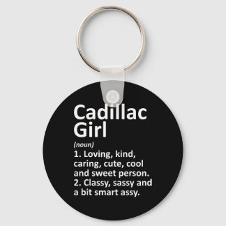 Cadillac Girl Mi Michigan Lustige Stadt Heimat Wur Schlüsselanhänger