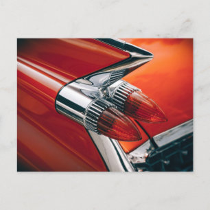 Cadillac-Heckflosse und Rücklichter Postkarte