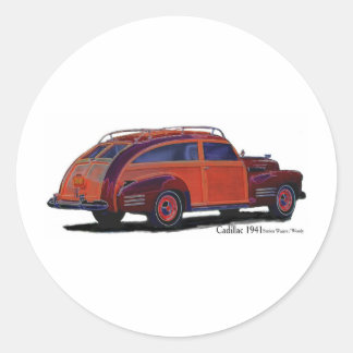 Cadillac Kombi Runder Aufkleber