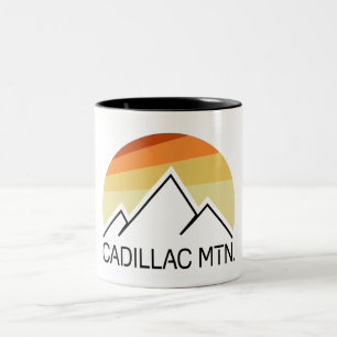 Cadillac Mountain Retro Zweifarbige Tasse