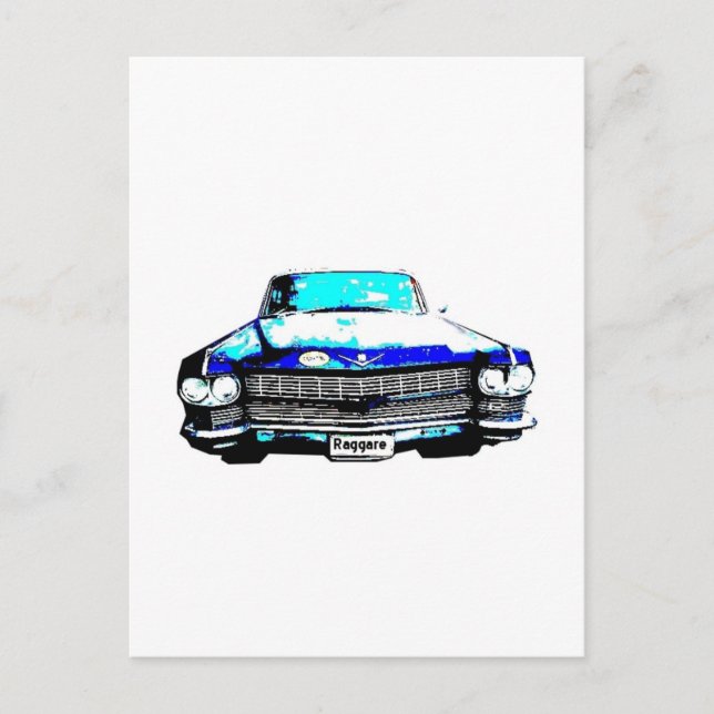 cadillac raggar postkarte (Vorderseite)