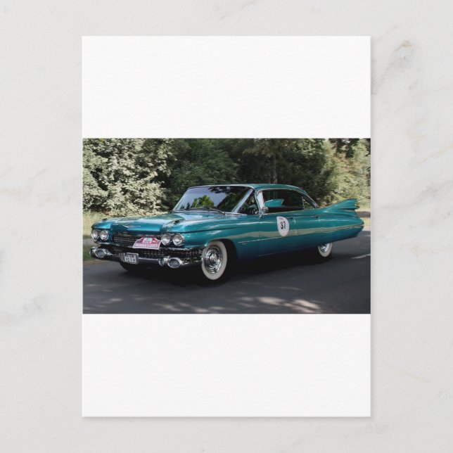 Cadillac, Reihe 62 Sedan 	   1959 Postkarte (Vorderseite)