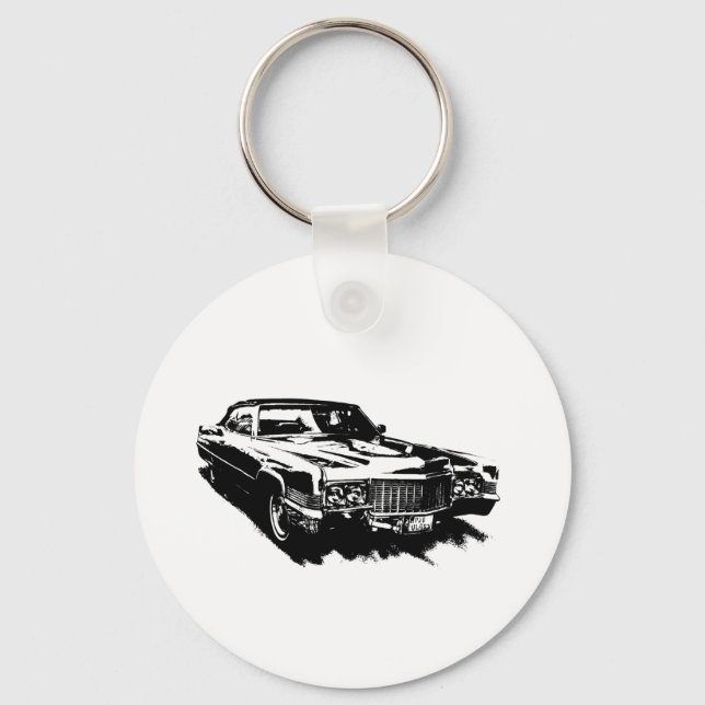 cadillac Serie Deville eldorado - Klassik selten Schlüsselanhänger (Vorderseite)