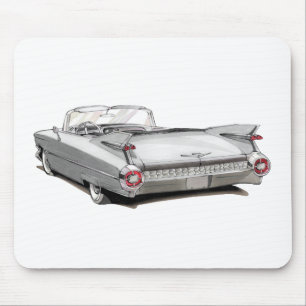 Cadillac-Weiß-Auto 1959 Mousepad
