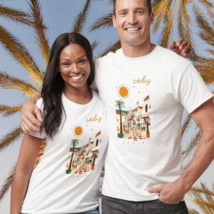 Càdiz Cadiz Stadt Andalusien Spanien weiße Stadt T-Shirt