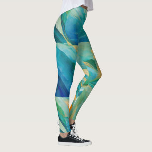"Cádiz" Ein farbenfroher geteerter Effekt Leggings