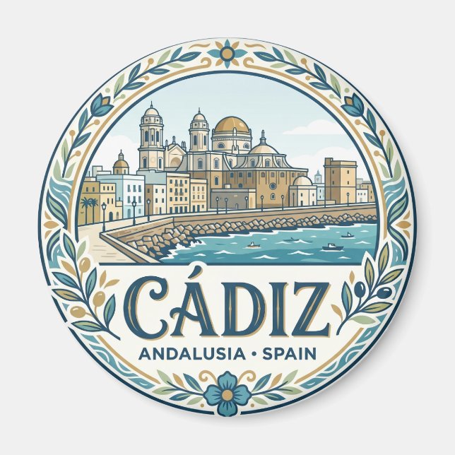 Cádiz Spanien Magnet (Vorne)