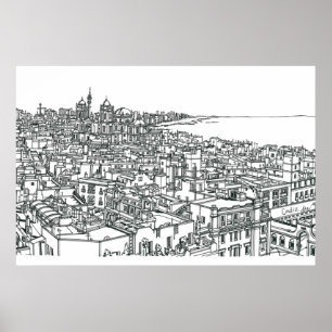 Cadiz Spanien Poster