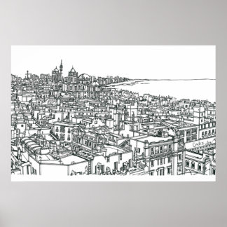 Cadiz Spanien Poster