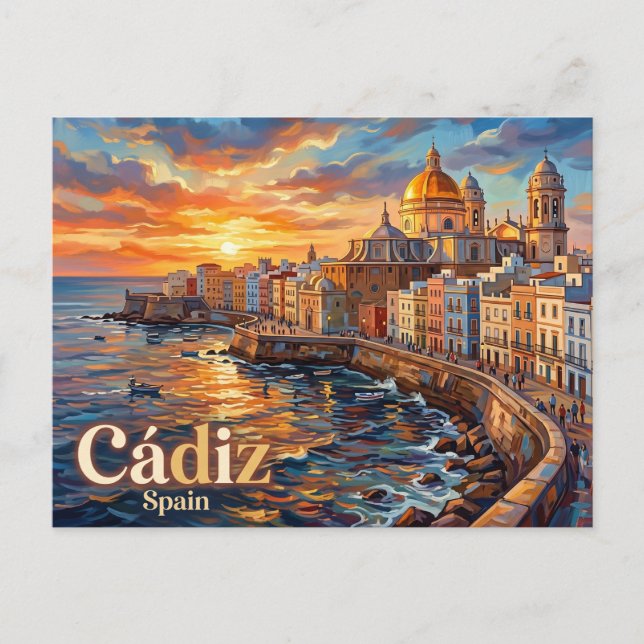Cádiz Spanien Postkarte (Vorderseite)