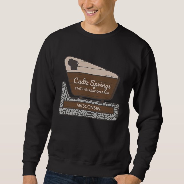 Cadiz Springs State Recreation Area Wisconsin WI V Sweatshirt (Vorderseite)
