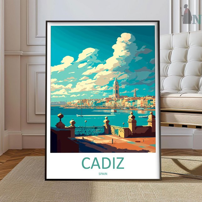 Cadiz Travel Print Wall Art Cadiz Wall Hanging Hom Poster (Von Creator hochgeladen)