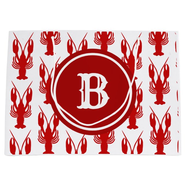 Cadjun| Monogramm Große Geschenktüte (Vorderseite)