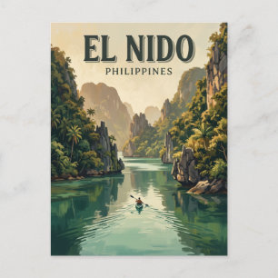 Cadlao-Lagune, El Nido Philippinen Postkarte