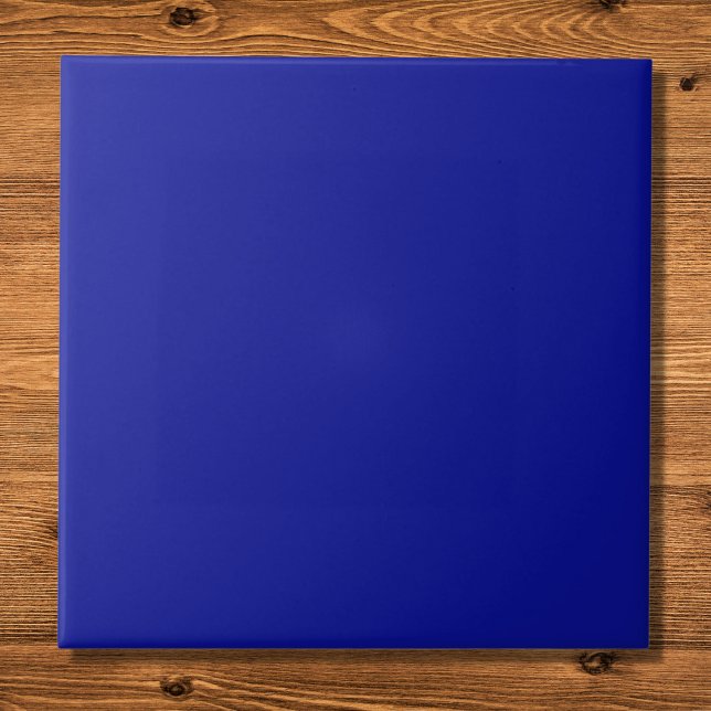 Cadmium Blue Solid Color Fliese (Von Creator hochgeladen)