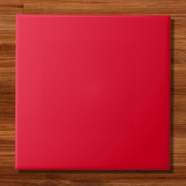 Cadmium Red Solid Color Fliese (Von Creator hochgeladen)