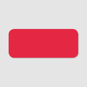 Cadmium Red Solid Color Namensschild