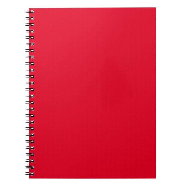 Cadmium Red Solid Color Notizblock (Vorderseite)
