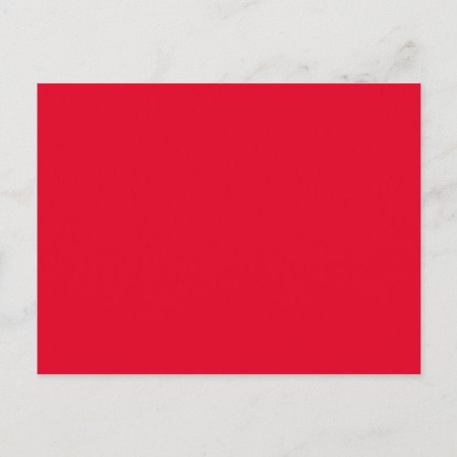 Cadmium Red Solid Color Postkarte (Vorderseite)