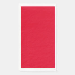 Cadmium Red Solid Color Serviette