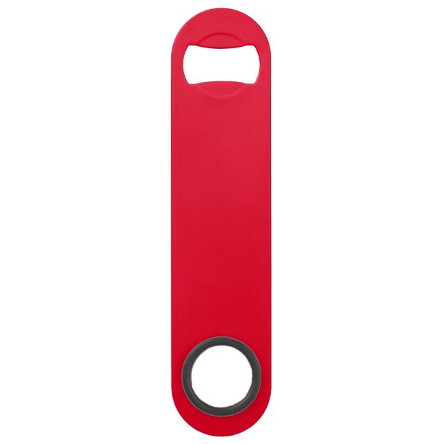 Cadmium Red Solid Color Speed Flaschenöffner (Vorderseite)
