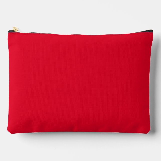 Cadmium Red Solid Color Zubehörtasche (Vorderseite)