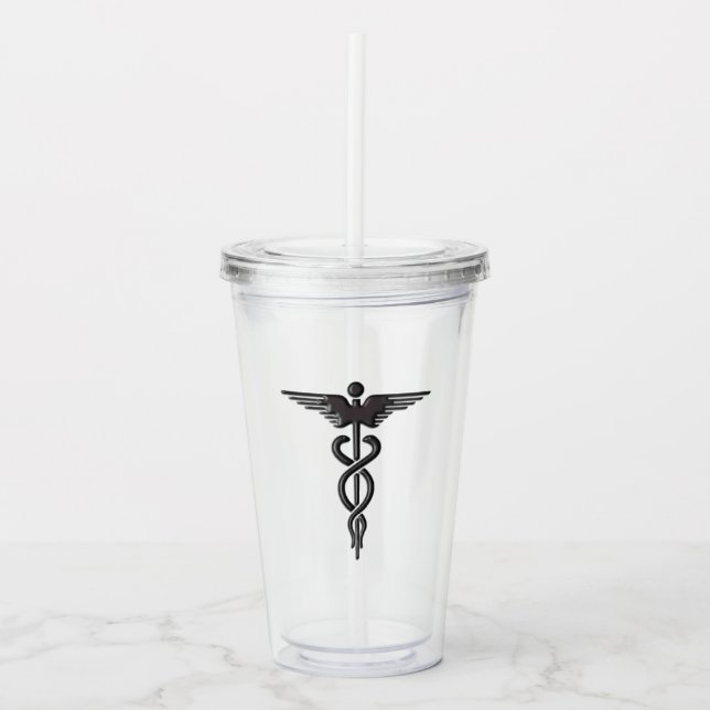 Caduceus Acryltrinkbecher (Vorderseite)