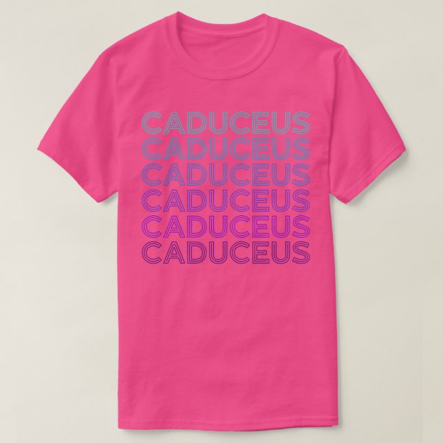 Caduceus Alchemy Hermetic Alchemist Retro T-Shirt (Design vorne)
