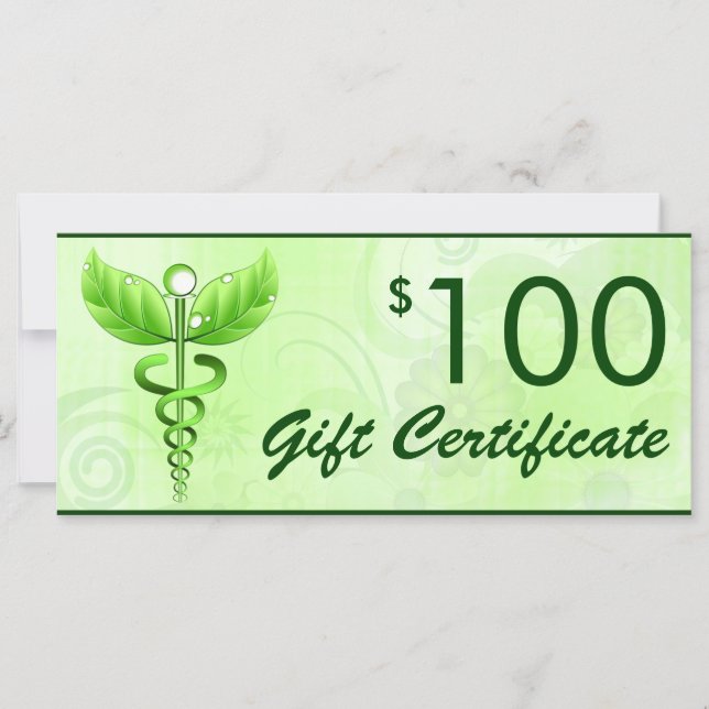 Caduceus Alternative Medicine $100 Geschenkgutsche (Vorderseite)