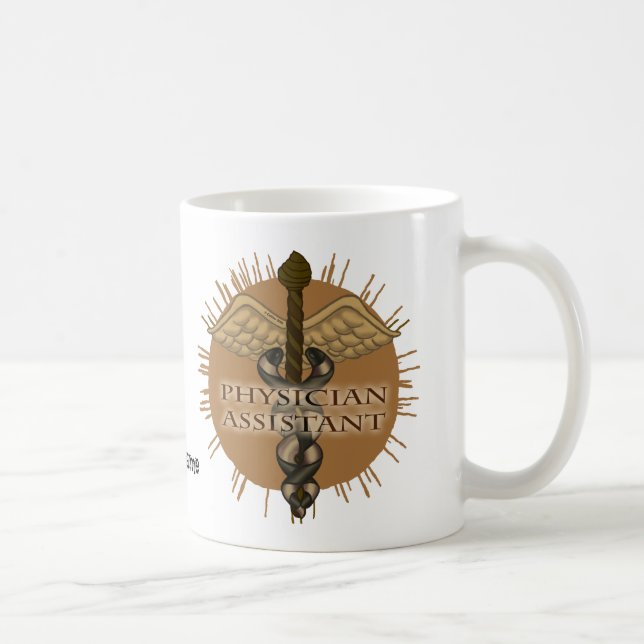 Caduceus-Arzt-Assistenten-Tasse Kaffeetasse (Rechts)