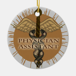 Caduceus Ärzteassistent Keramikornament