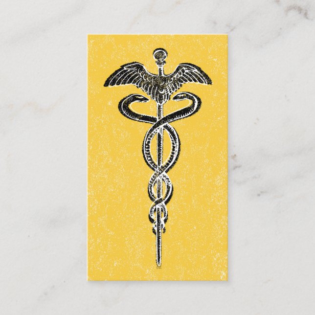 Caduceus Business Cards - Krankenschwester, medizi Visitenkarte (Vorderseite)