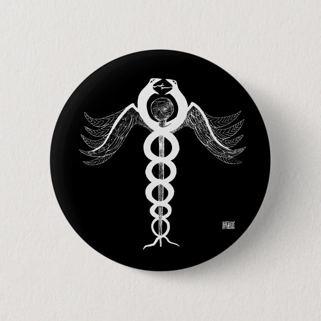 Caduceus Button (Vorderseite)