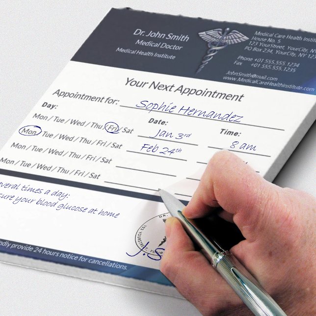 Caduceus Chrome Dark Holograph Medizinische Ernenn Notizblock (Von Creator hochgeladen)