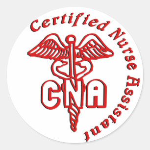CADUCEUS CNA-ZERTIFIZIERTER KRANKENHILFE RUNDER AUFKLEBER