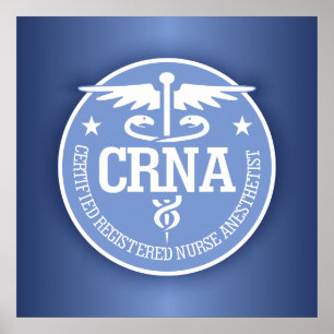 Caduceus CRNA Geschenkideen Poster