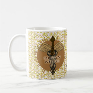 Caduceus Custom OB Gyn Nurse Tasse