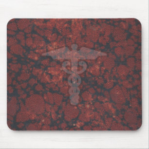 Caduceus das medizinische Symbol für einen Doktor Mousepad