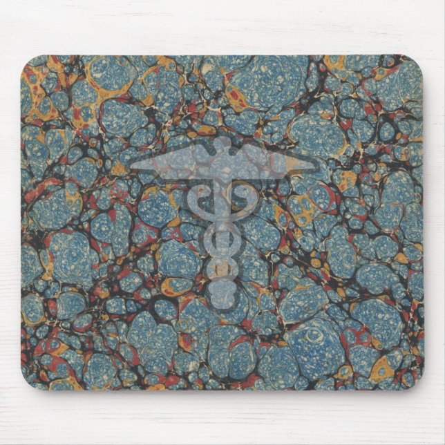 Caduceus das medizinische Symbol für einen Doktor Mousepad (Vorne)