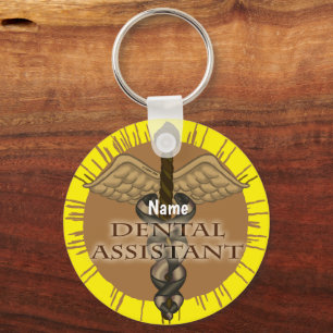 Caduceus Dental Assistant Schlüsselanhänger