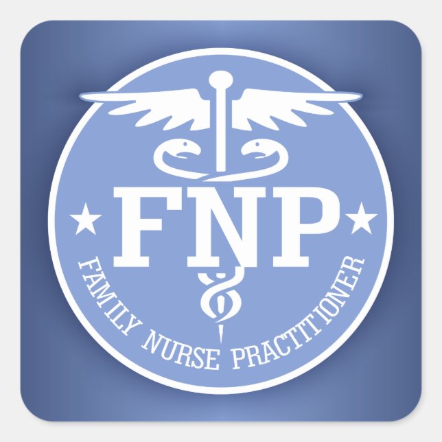 Caduceus FNP2-Geschenke Quadratischer Aufkleber (Vorderseite)