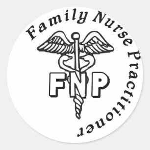 CADUCEUS FNP FAMILY NURSE PRACTITIONER RUNDER AUFKLEBER