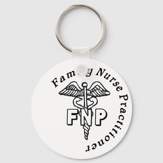 CADUCEUS FNP FAMILY NURSE PRACTITIONER SCHLÜSSELANHÄNGER (Vorderseite)