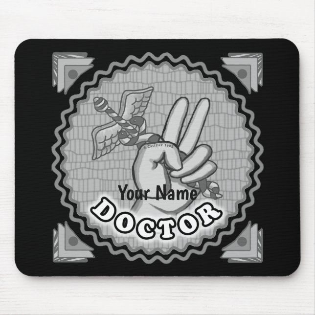 Caduceus Friedensarzt Mousepad (Vorne)