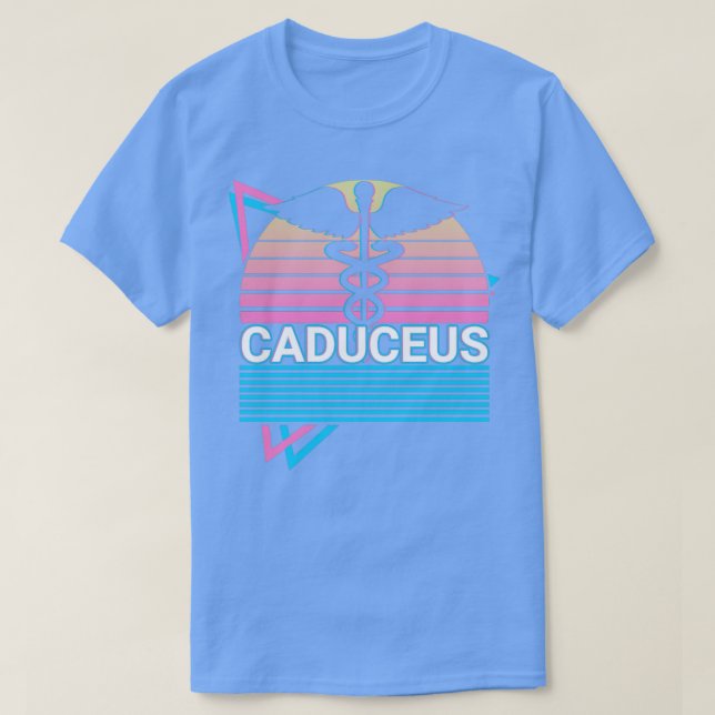 Caduceus Heralds Wand-Stab Hermes Hermeticismus T-Shirt (Design vorne)