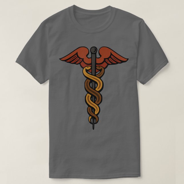 Caduceus Hermes T Son Zeus, Gott, Griechische Myth T-Shirt (Design vorne)