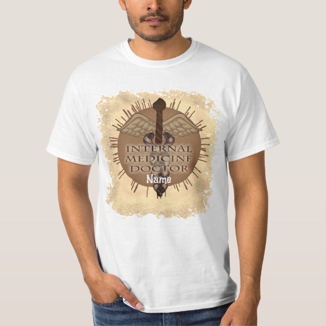 Caduceus Internist  T-Shirt (Vorderseite)