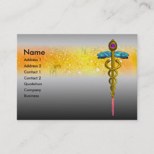 CADUCEUS, lebhaft, Amethyst Visitenkarte